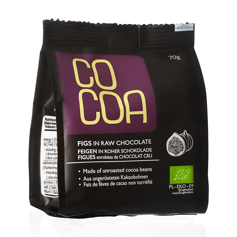 Cocoa Figs in Raw Chocolate Eko 70g - Medaid International