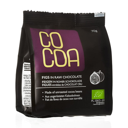 Cocoa Figs in Raw Chocolate Eko 70g - Medaid International