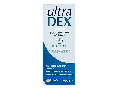 Ultradex Daily Oral Rinse Unflavoured 250ml - Medaid