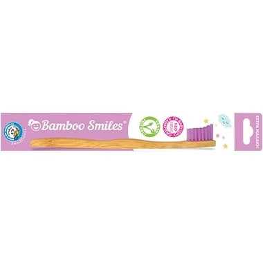 Bamboo Smiles Toothbrush Kids Ultra Soft Purple - Medaid International
