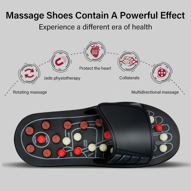Unisex Acupressure Therapy Slippers ‚Äì Pain Relief Foot Massager Sandals for Blood Circulation & Relaxation - Medaid International