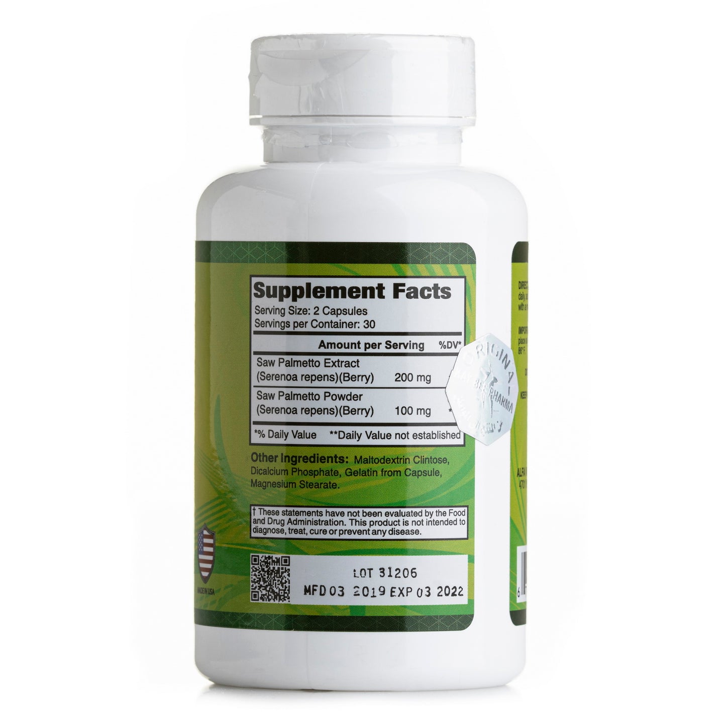 Saw Palmetto 200mg - Medaid International