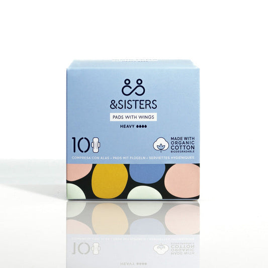 &Sisters - 10 Heavy Pads With Wings - Medaid