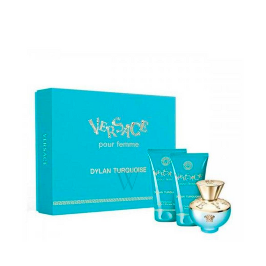 Versace Perfume - Ladies Dylan Turquoise Gift Set - Medaid - Lebanon