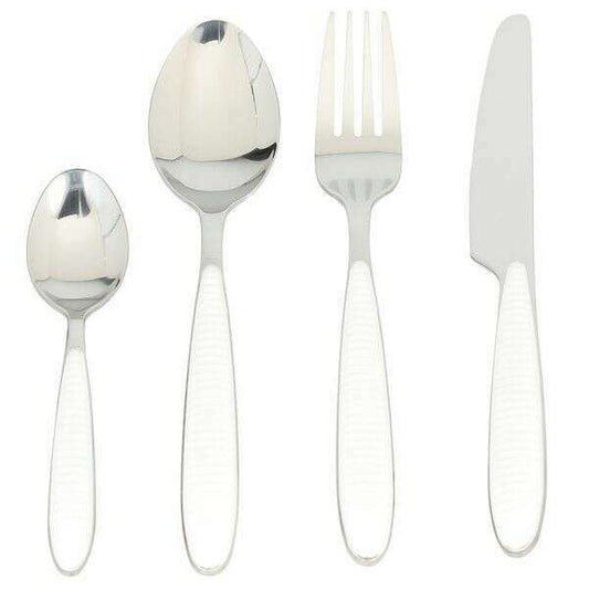 Cutlery Set - 24Pcs GLOSSY GRANCUCI BIANCO - Medaid International