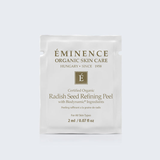 Eminence Organics Radish Seed Refining Peel Foil Sample - Medaid