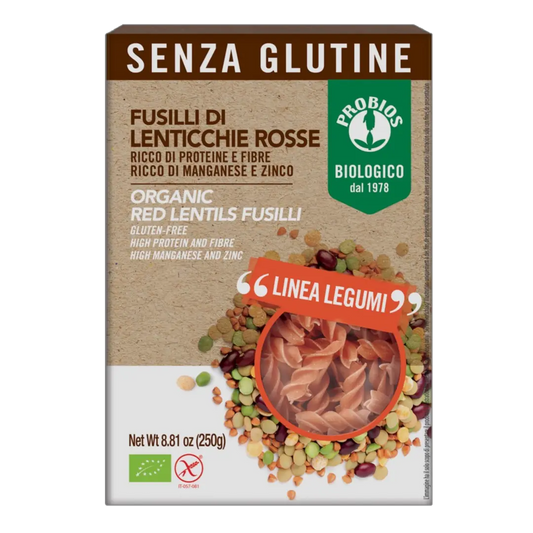 Organic Red Lentils Fusilli - Medaid International