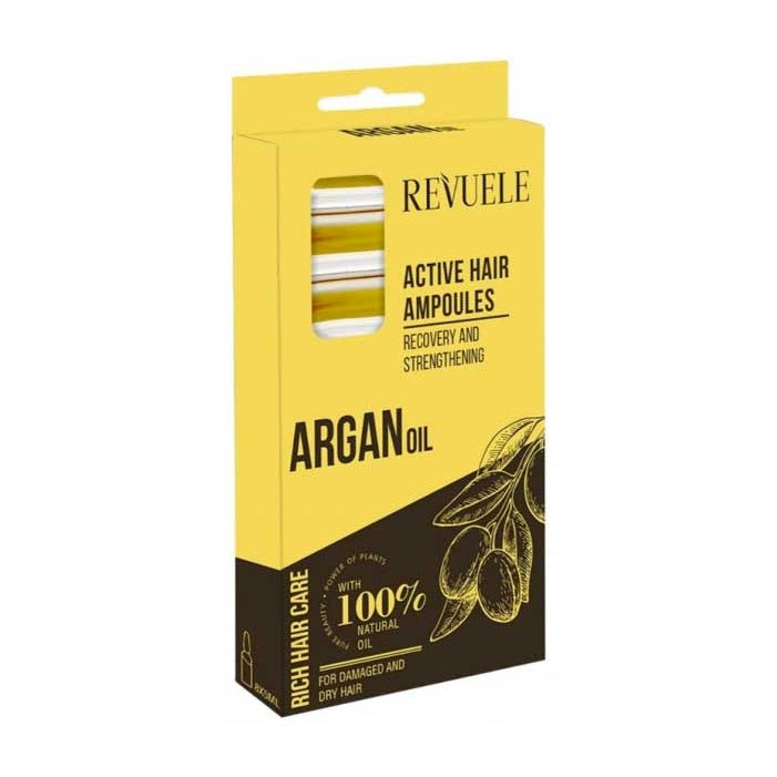 REVUELE ARGAN OIL ACTIVE HAIR AMPOULES 8*5ml - Medaid