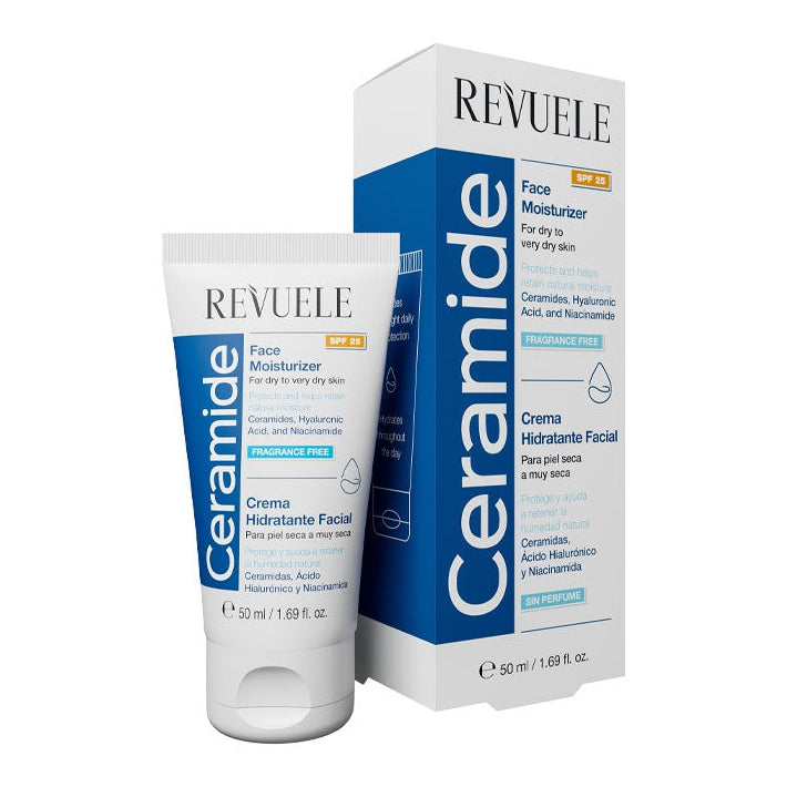 REVUELE CERAMIDE FACE MOISTURIZER SPF25, 50ml - Medaid