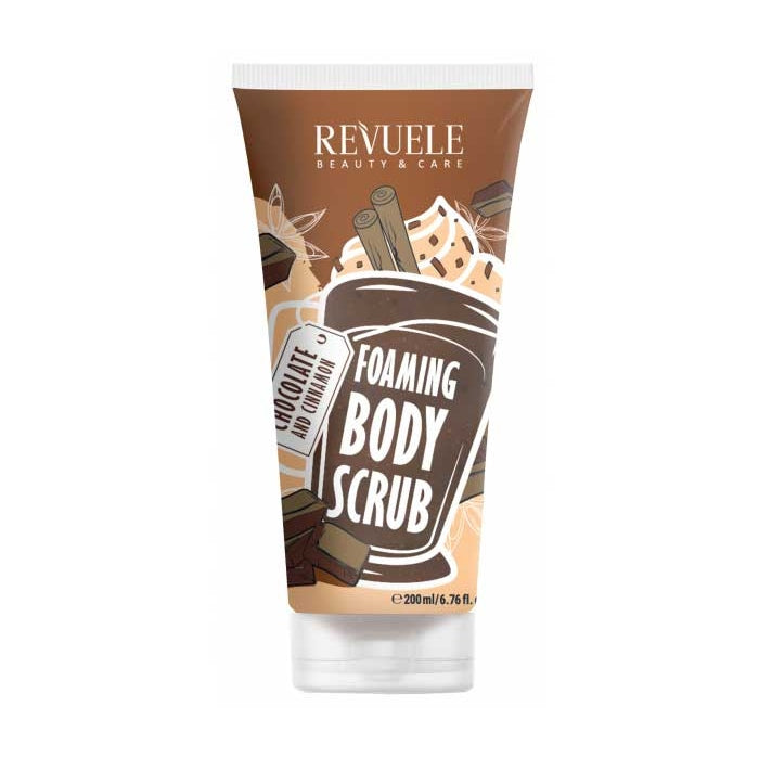 REVUELE FOAMING BODY SCRUB Chocolate and Cinnamon 200ml - Medaid