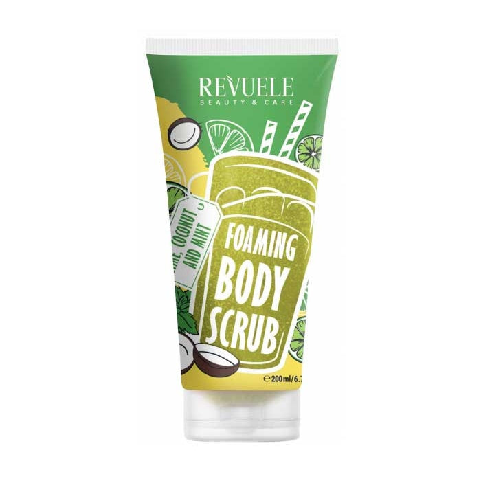 REVUELE FOAMING BODY SCRUB Lime, Coconut and Mint 200ml - Medaid