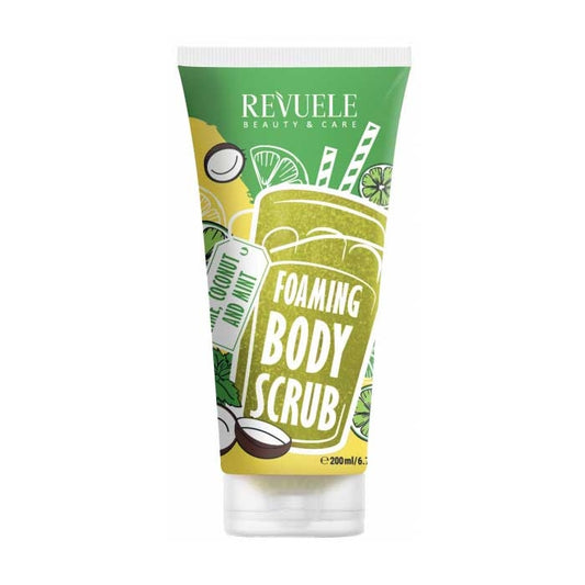 REVUELE FOAMING BODY SCRUB Lime, Coconut and Mint 200ml - Medaid - Lebanon