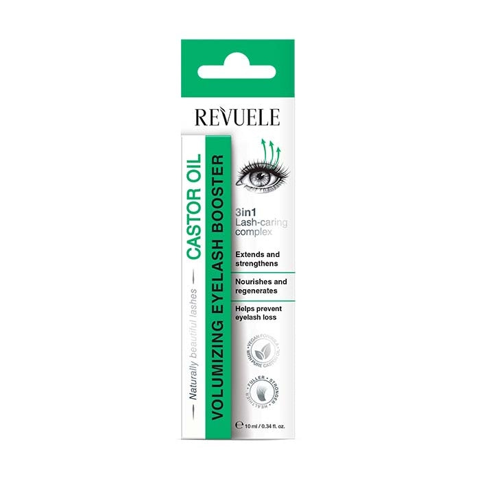 REVUELE CASTOR OIL VOLUMIZING EYELASH BOOSTER, 10ml - Medaid