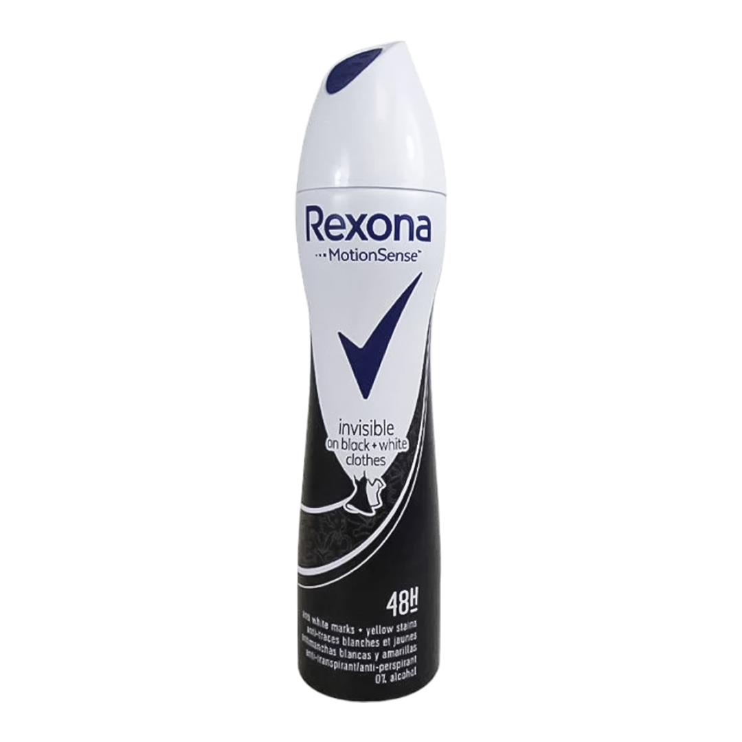 Rexona Invisible On Black & White Clothes Spray Deodorant - 200ml - Medaid