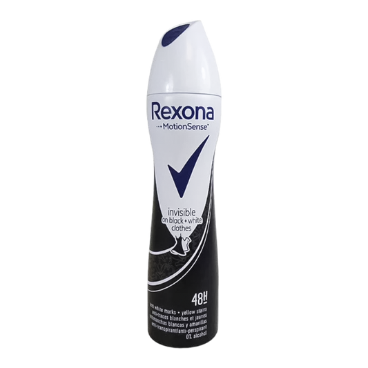 Rexona Invisible On Black & White Clothes Spray Deodorant - 200ml - Medaid