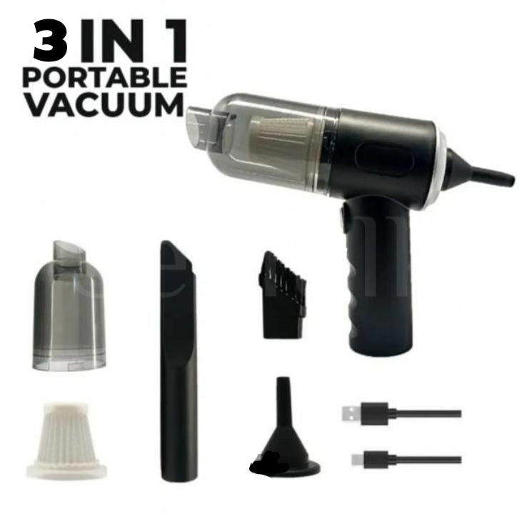 3 in 1 Rechargeable Car Vacuum Cleaner - Medaid International
