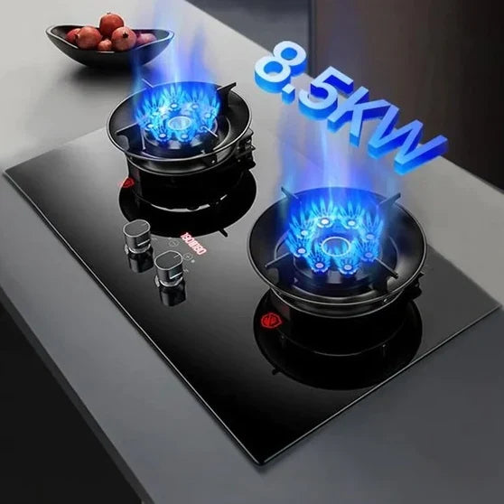 Flipped Burner Dual Gas Stove