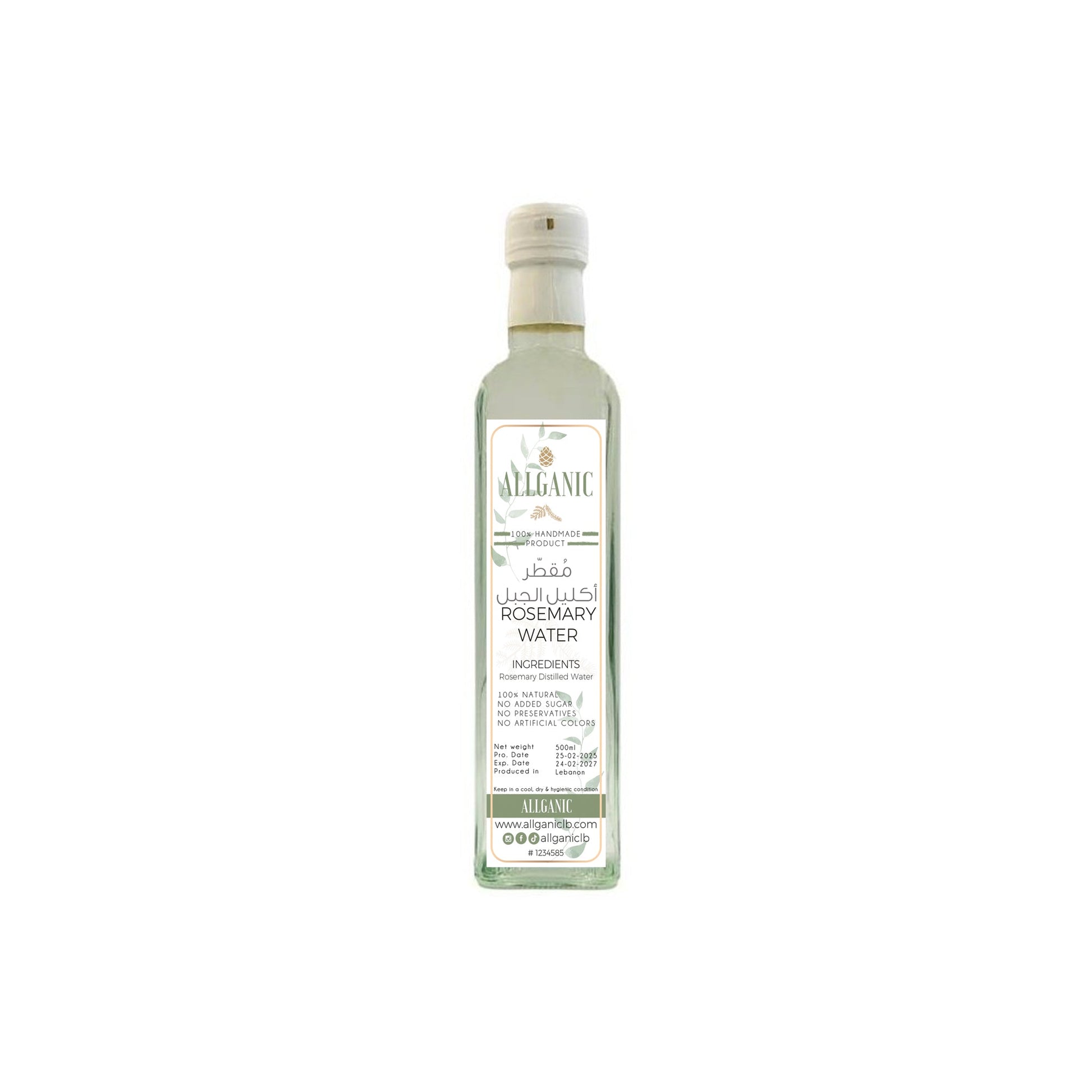 NATURAL DISTILLED WATER - ROSEMARY - Medaid International