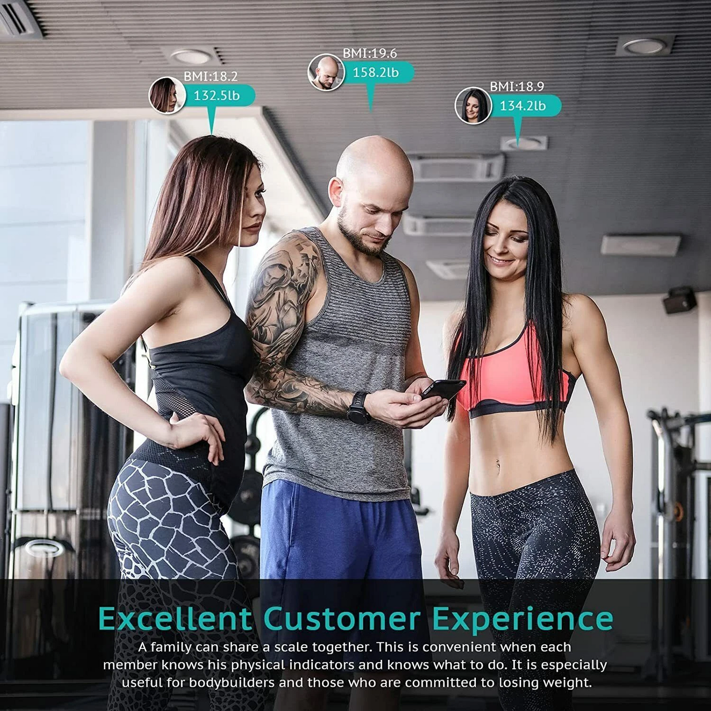 Sonifer Smart Digital Phone App Scale ‚Äì Electronic Body Fat Scale with LED Display - Medaid International