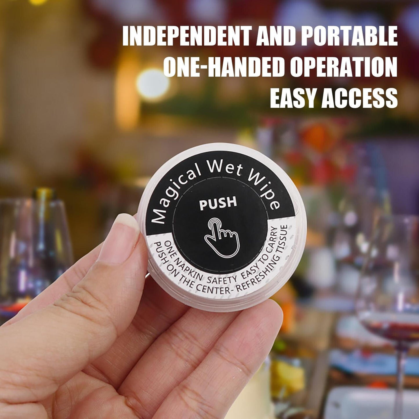 Compressed Wet Wipes, Portable wet wipes - Medaid International