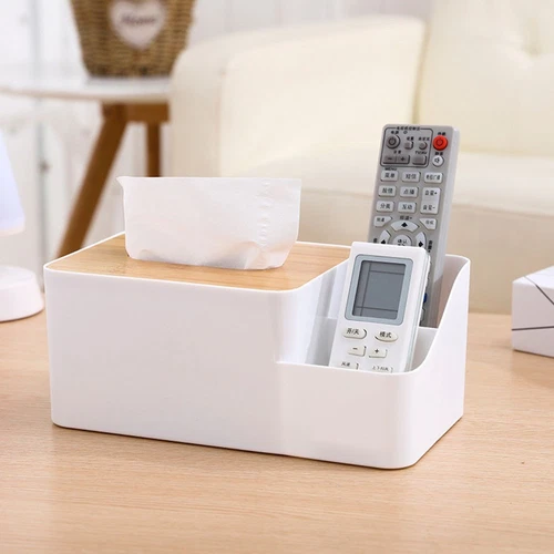 White Tissue Box ‚Äì Multi-Function Plastic Napkin Holder & Organiser - Medaid International