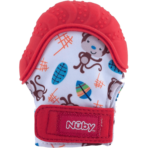 Nuby - Teething Mitt Red - Medaid