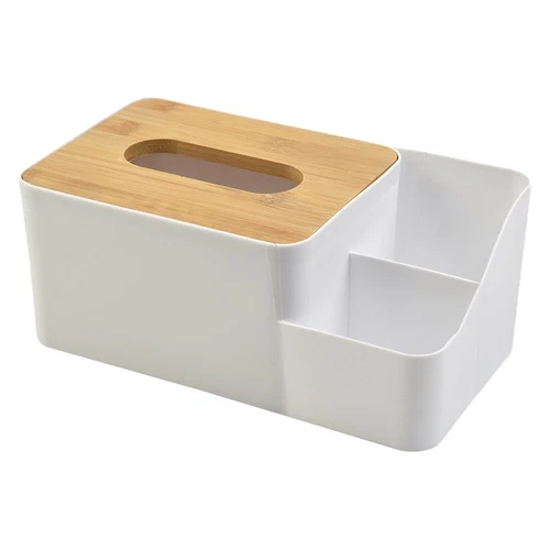 White Tissue Box ‚Äì Multi-Function Plastic Napkin Holder & Organiser - Medaid International