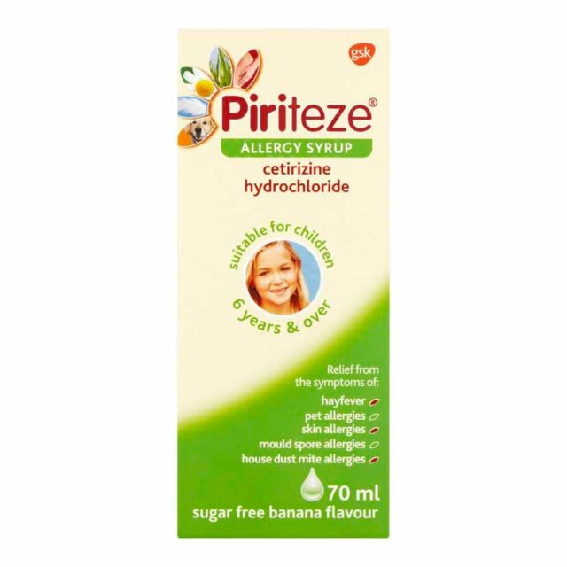 Piriteze - Allergy Syrup 70ml (P) - Medaid