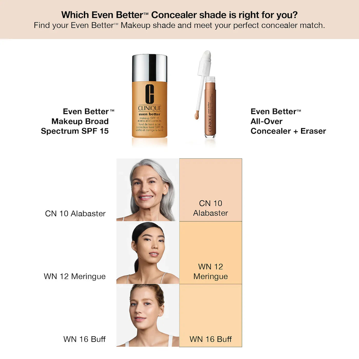 CLINIQUE - Even Better™ All-Over Concealer + Eraser | 6 mL - Medaid