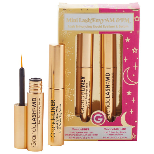 Grande Cosmetics - Mini Lash Envy Lash Enhancing Serum and Liquid Eyeliner Set - Medaid