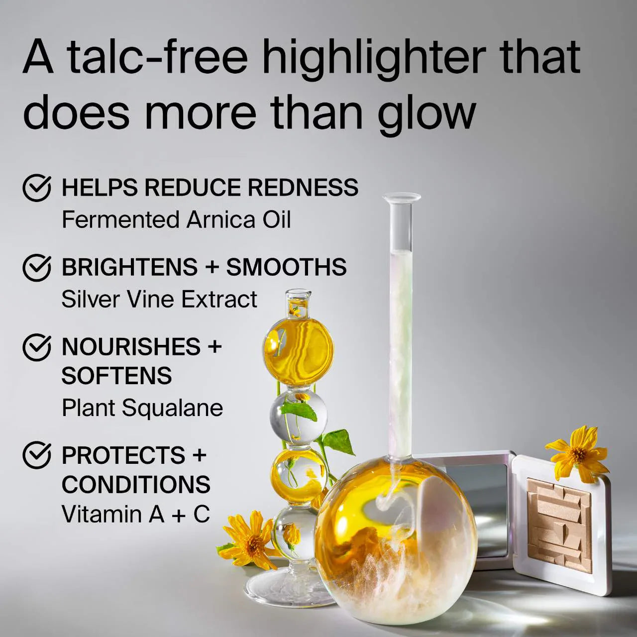 HAUS LABS BY LADY GAGA - Bio-Radiant Gel-Powder Highlighter with Fermented Arnica | 7 g - Medaid International