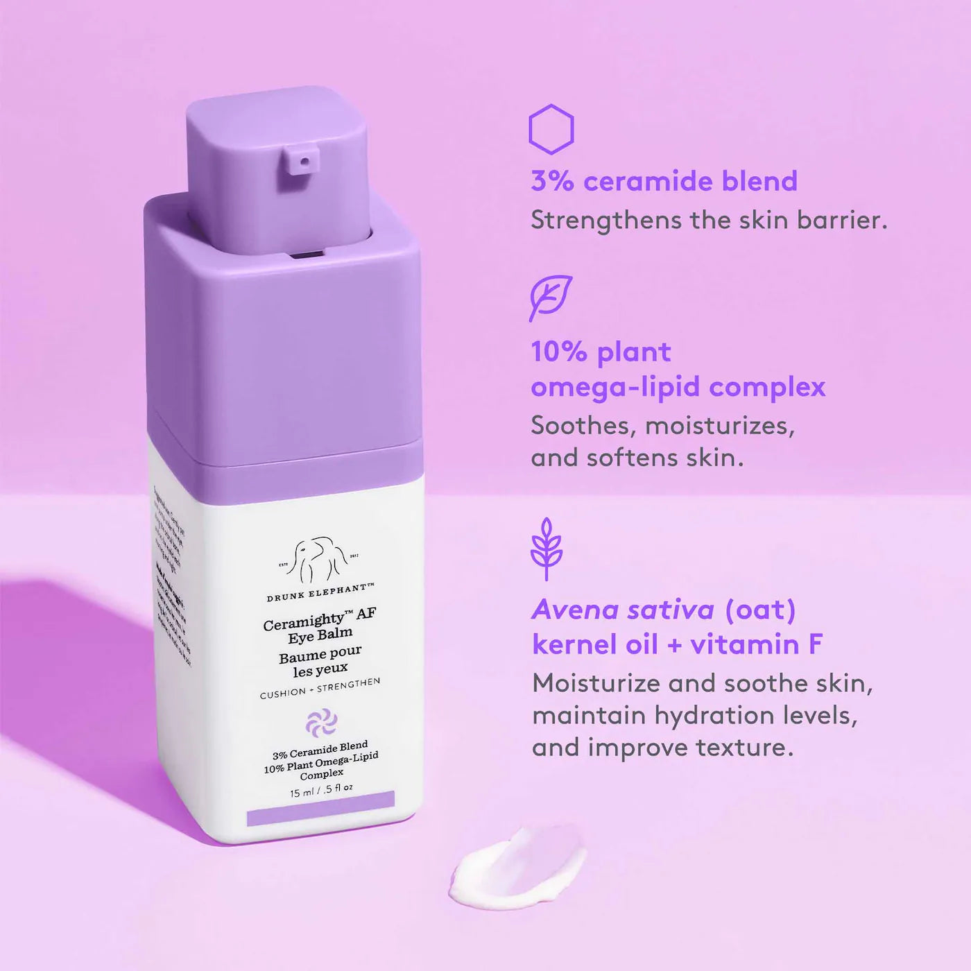 Drunk Elephant - Ceramighty™  AF Eye Cream with Ceramides | 5 mL - Medaid