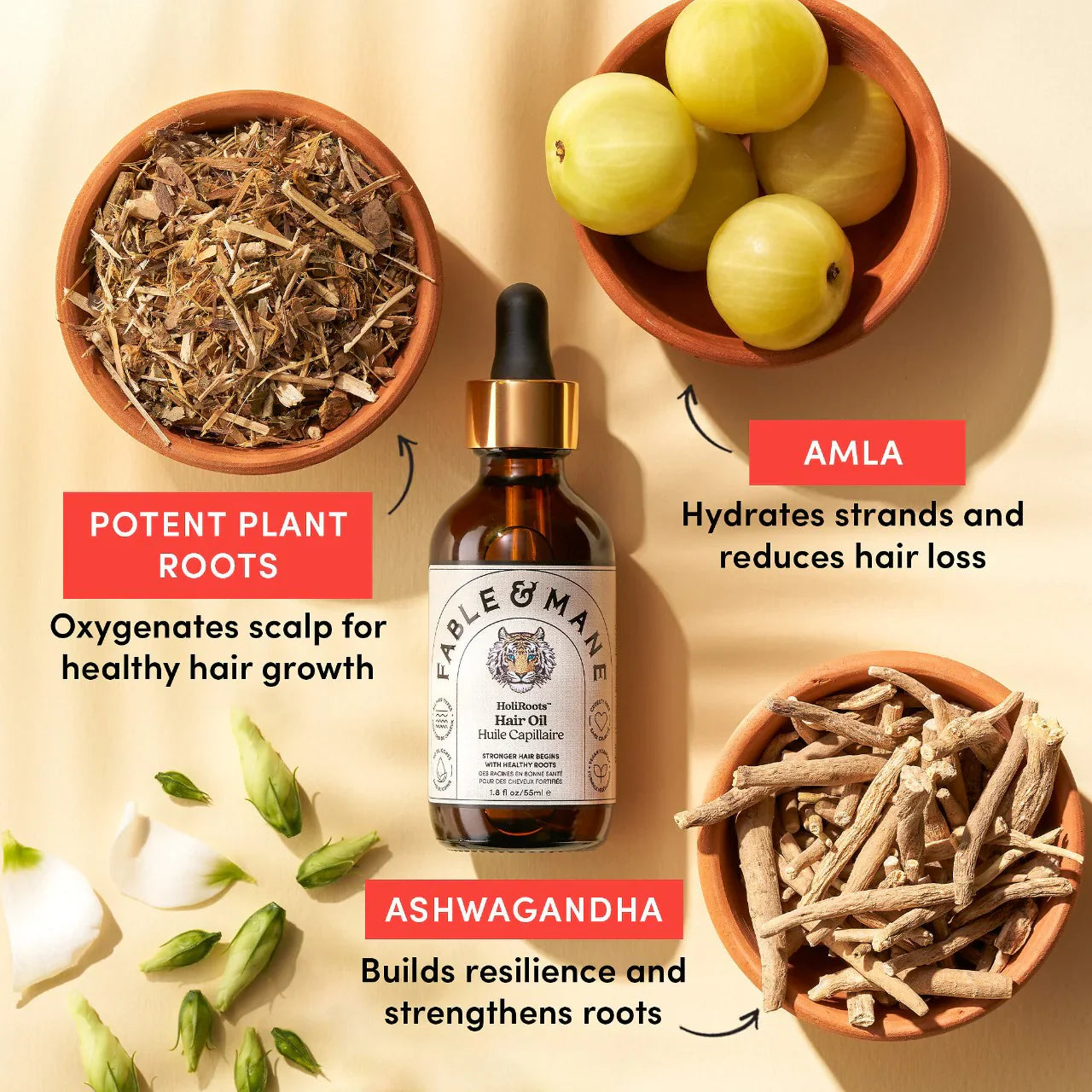 Fable & Mane - Mini Strength & Shine Hair Oiling Duo - Medaid