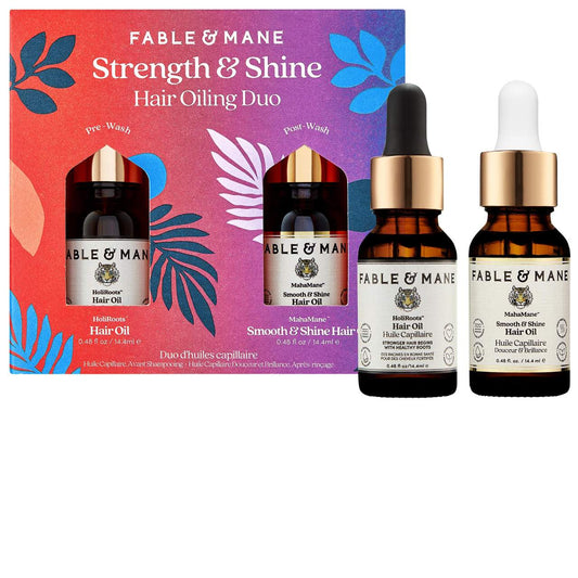 Fable & Mane - Mini Strength & Shine Hair Oiling Duo - Medaid