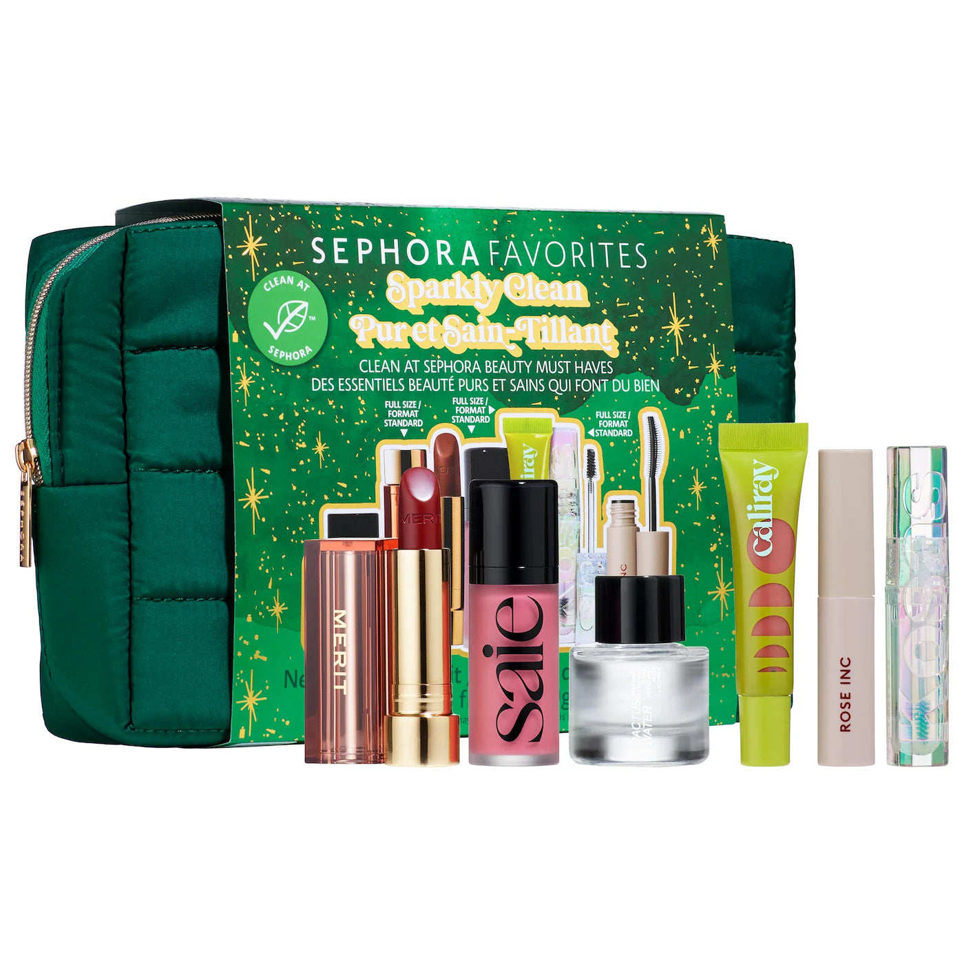 SEPHORA HOLIDAY SPARKLY CLEAN BEAUTY KIT