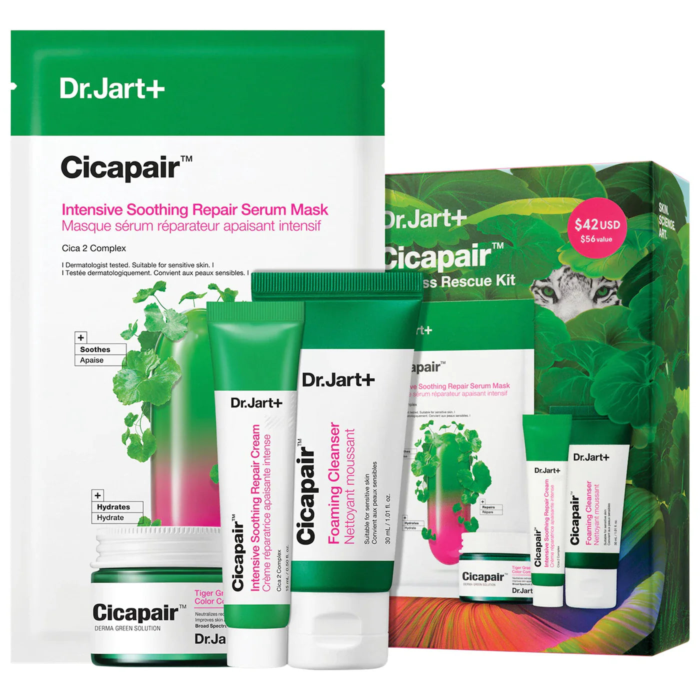 Dr. Jart+ - Cicapair™ Redness Rescue Kit for Sensitive Skin - Medaid