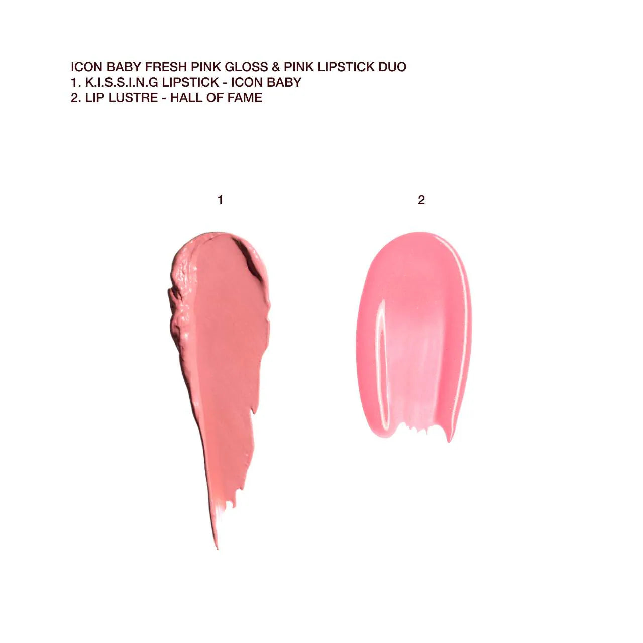 Charlotte Tilbury - K.I.S.S.I.N.G Lipstick and Lip Gloss Duos | Icon Baby - warm nude baby pink - Medaid