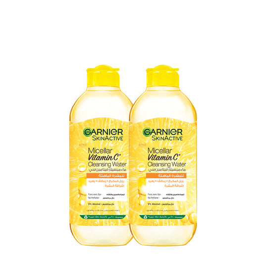 -15% Garnier 2 x 400mL Vitamin C Micellar Water - Medaid