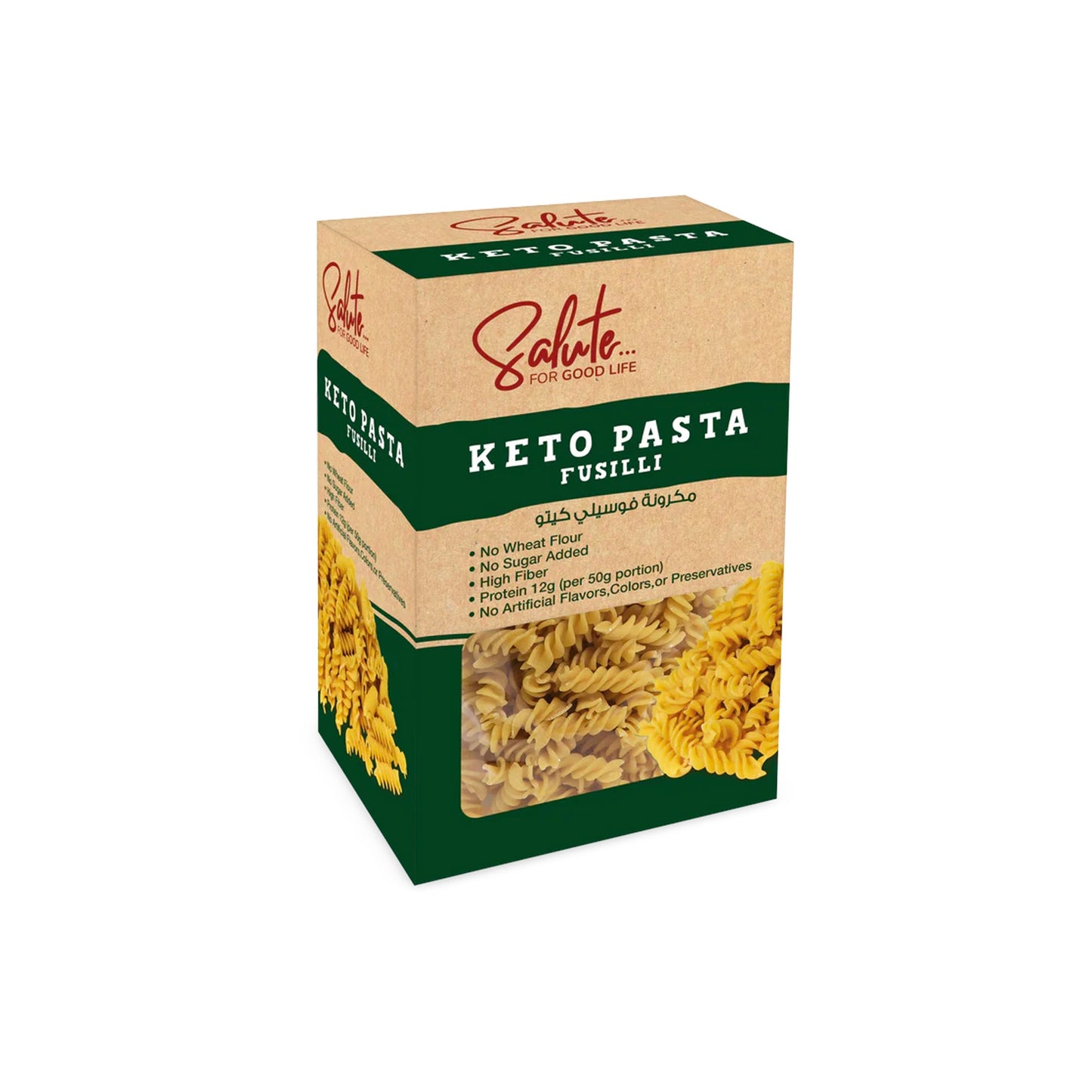 SALUTE FUSILLI PASTA - KETO - Medaid International