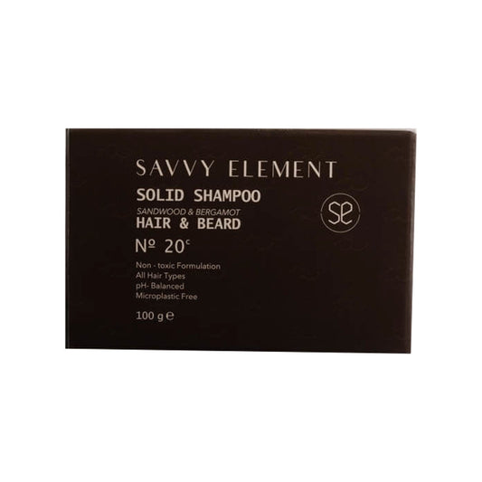 SAVVY ELEMENT SOLID SHAMPOO - HAIR &  BEARD - Medaid International