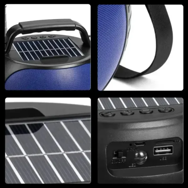 Kisonli SC22 Portable 10W Solar Power Stereo Speaker - Medaid International