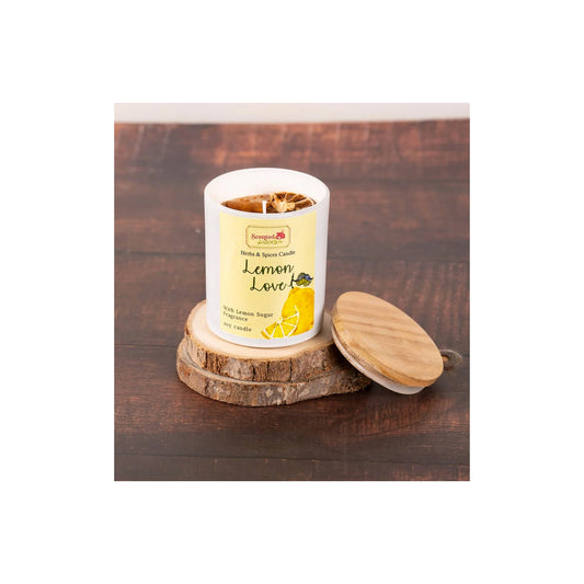 SCENTED STORIES SOY WAX CANDLE -LEMON LOVE - Medaid International