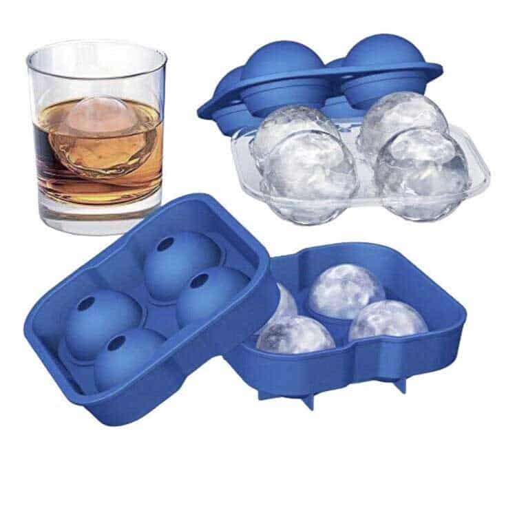Silicone Sphere Ice Mold with Cover, 4 Round Ice Balls - Medaid International