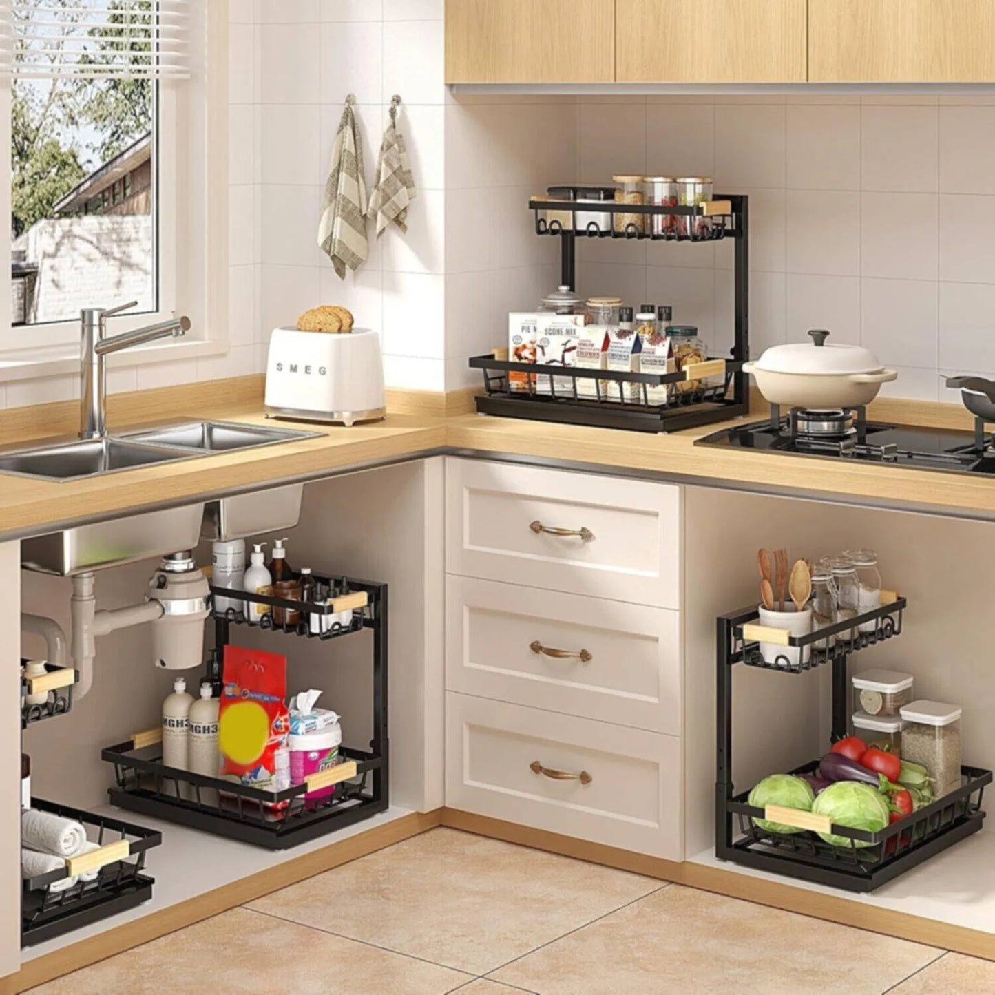 Steel Under Sink Drawer