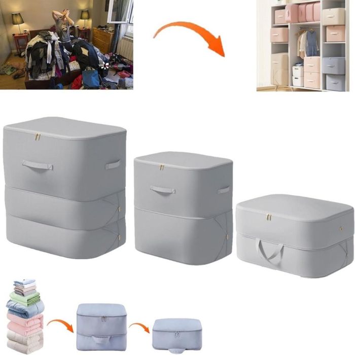 حقيبة تنظيم قابلة للتمدد موفرة للمساحة 52 × 42 × 90 سم