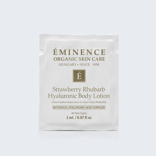 Eminence Organics Strawberry Rhubarb Hyaluronic Body Lotion Card Sample - Medaid