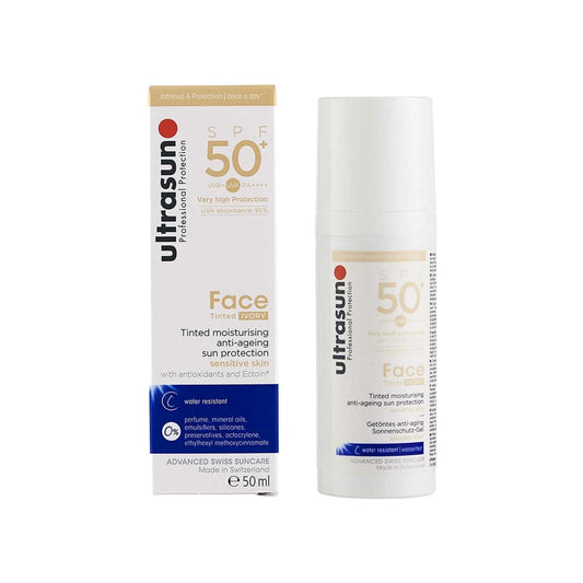 Ultrasun Face Fluid Spf50+Tinted Honey 40ML - Medaid - Lebanon