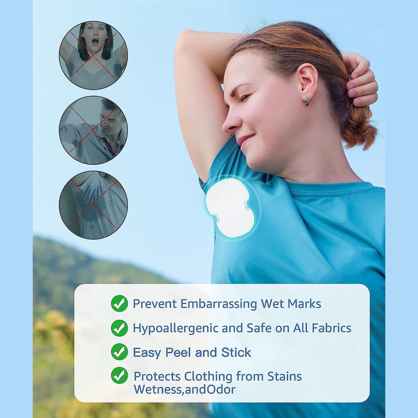 Underarm Anti-Sweat Pads For Women And Men