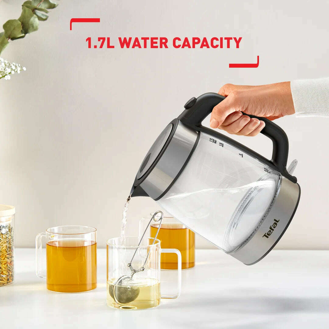 Electric Glass Kettle, 1.7L - Medaid International