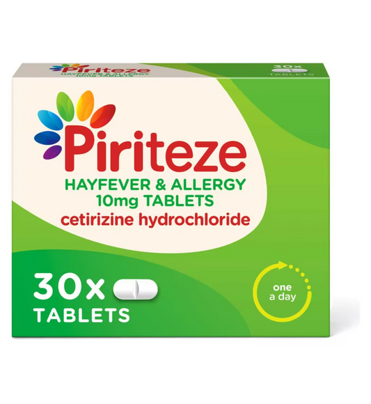 Piriteze - Allergy One-a-day 30 Tablets - Medaid International